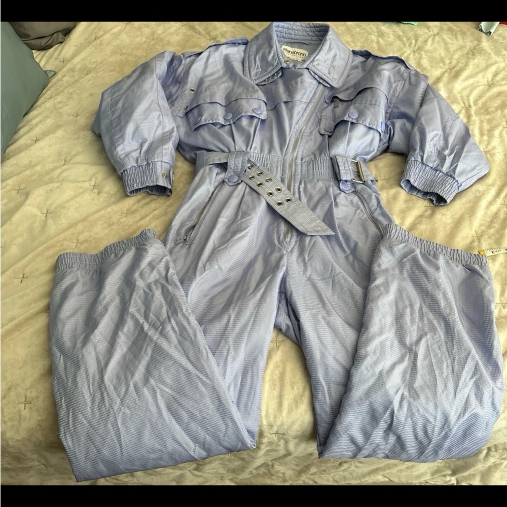 VTG Stienebronn Snowsuit size S/M lavender 80s/90s Skiing Winter Outdoors EUC